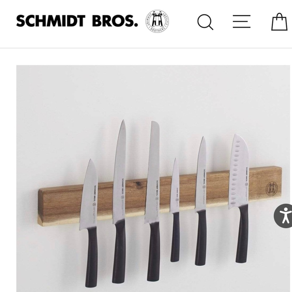 Schmidt Bros Cutlery magnetic knife holder